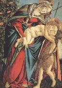 Sandro Botticelli Madonna and child with the Young St John or Madonna of the Rose Garden oil painting picture wholesale